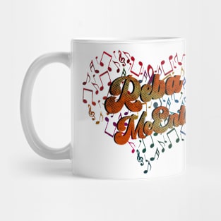 Colorful Heart Tone-Reba McEntire Mug